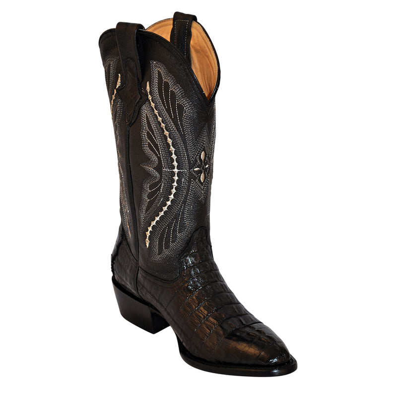 Ferrini Caiman Tail 10311-04 Exotic Boots Black