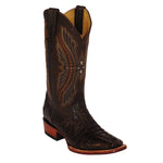 Ferrini Caiman Tail 10371-09 Exotic Boots Dark Chocolate