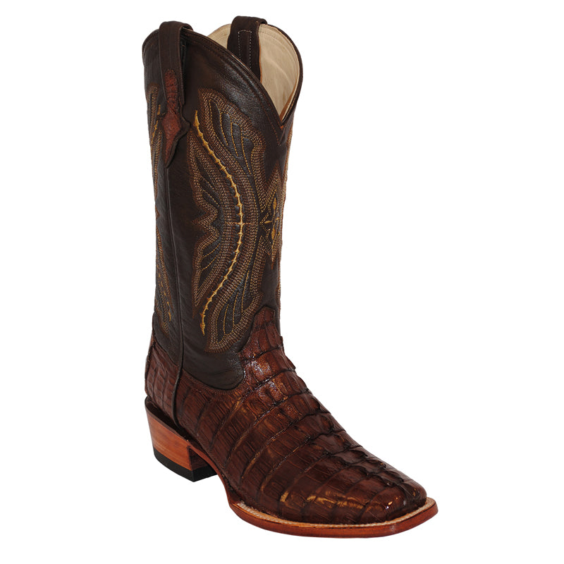 Ferrini Caiman Tail 10371-23 Exotic Boots Sport Rust