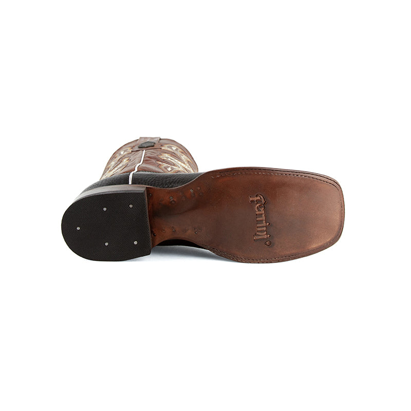 Ferrini Colby 12193-04 Square Toe Boots Black/Rust