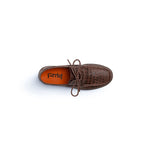 Ferrini Cowhide Print 35322-10 Round Toe Loafer Brown