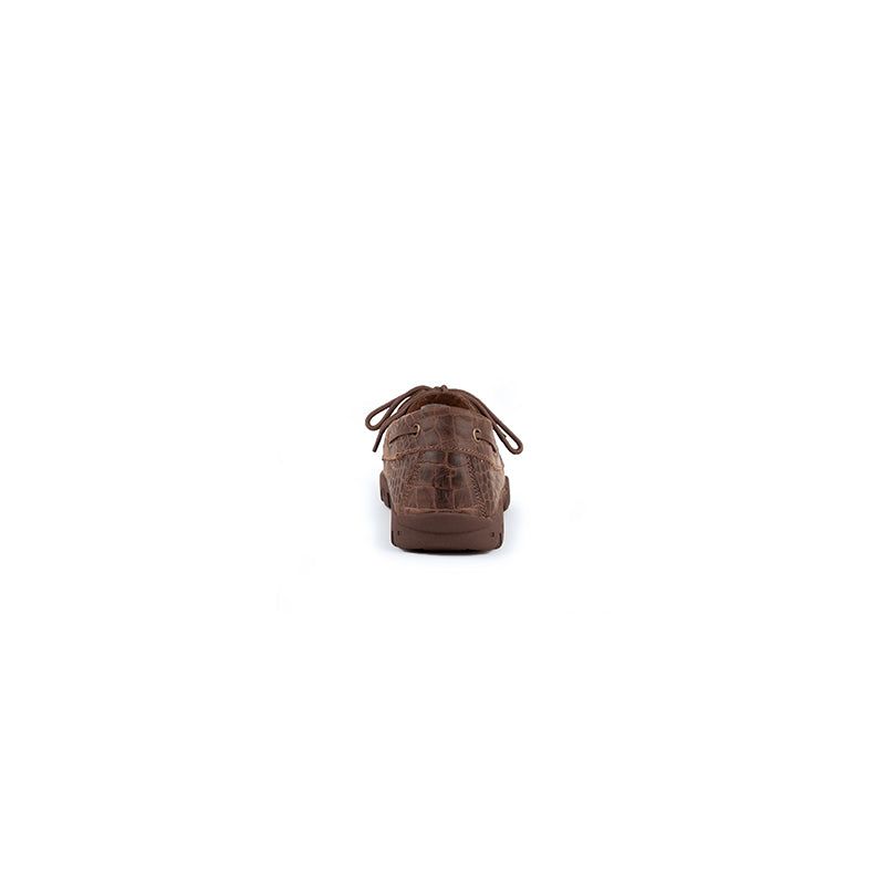 Ferrini Cowhide Print 35322-10 Round Toe Loafer Brown