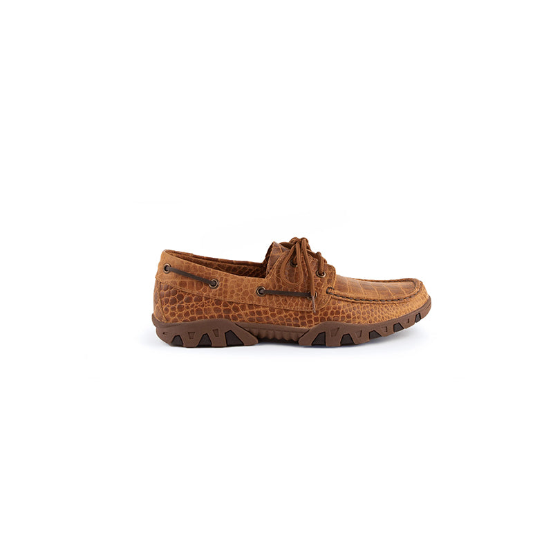 Ferrini Cowhide Print 35322-29 Round Toe Loafer Honey