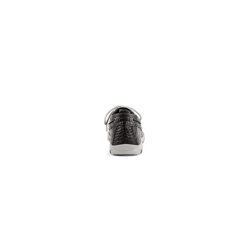 Ferrini Cowhide Print 35322-35 Round Toe Loafer Black