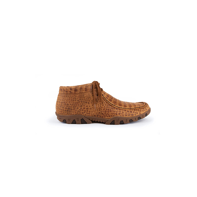 Ferrini Cowhide Print Rogue 33722-29 Round Toe Moccasin Honey