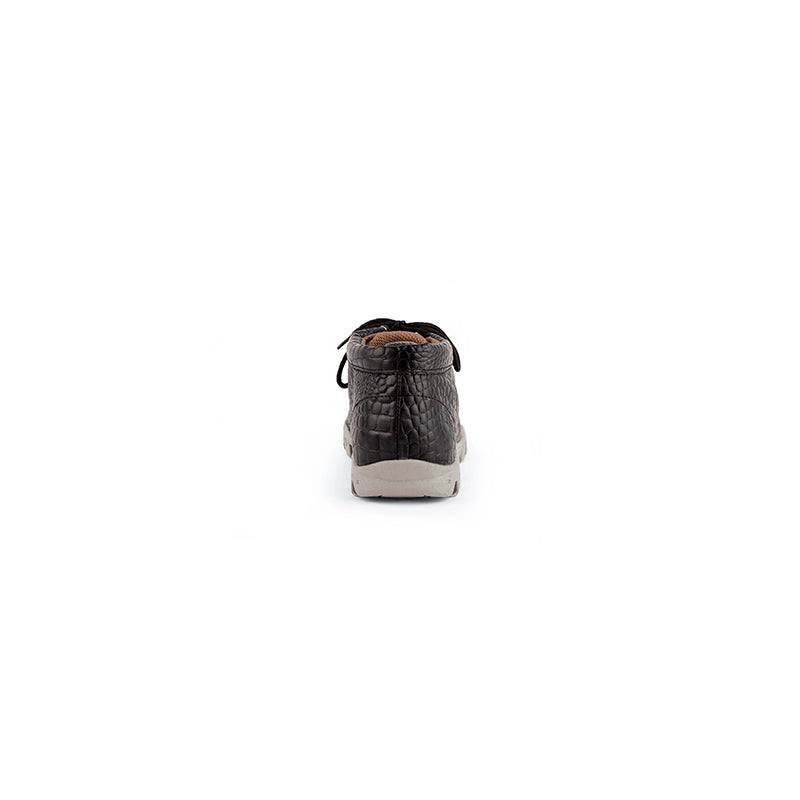 Ferrini Cowhide Print Rogue 33722-35 Round Toe Moccasin Black