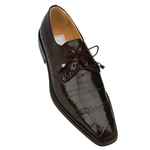 Ferrini F4089TM Alligator & Eel Cap Toe Shoes Chocolate