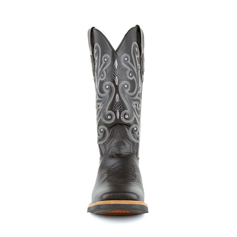 Ferrini French 15393-04 Square Toe Boots Black
