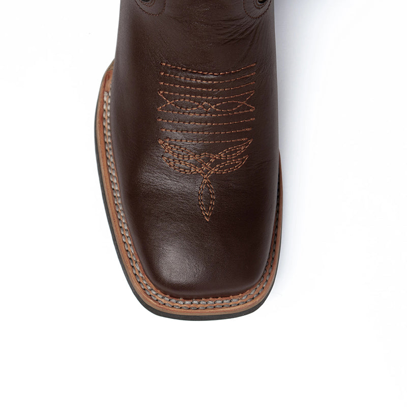 Ferrini French 15393-09 Square Toe Boots Chocolate