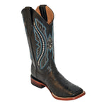 Ferrini Full Quill Ostrich 10193-04 Exotic Boots Black