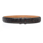Ferrini Hornback Crocodile Belt Black Cherry