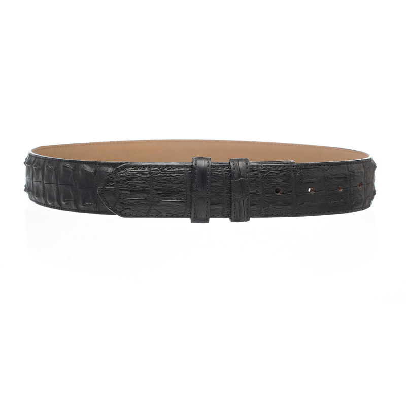 Ferrini Hornback Crocodile Belt Black