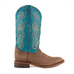 Ferrini Hunter 12693-50 Square Toe Boots Chocolate/Turquoise