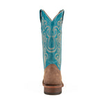 Ferrini Hunter 12693-50 Square Toe Boots Chocolate/Turquoise