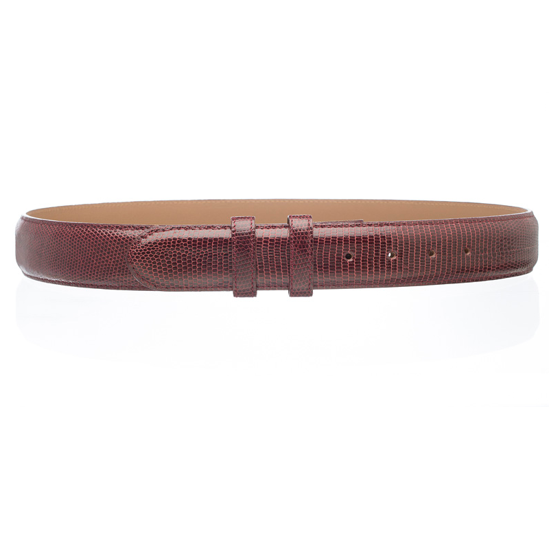 Ferrini Lizard Belt Burgundy