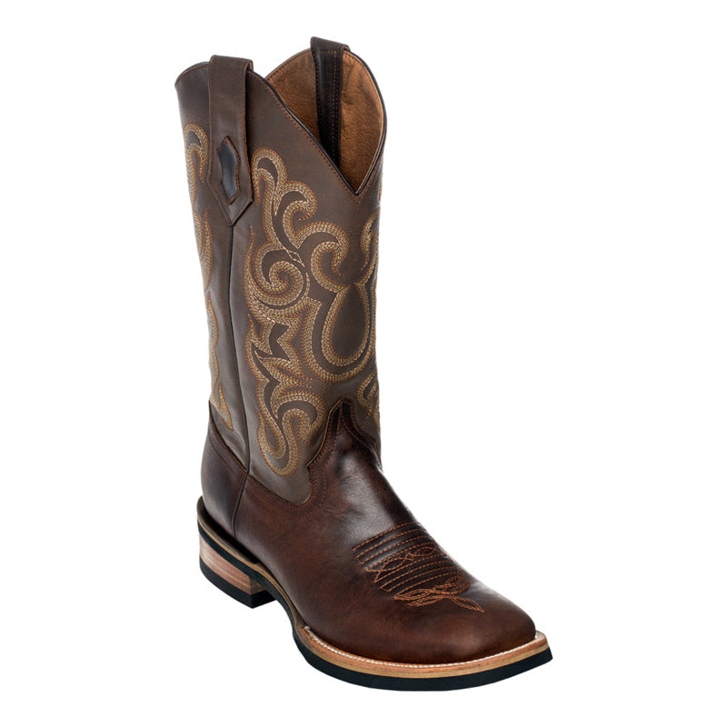Ferrini Maverick Rubber Sole 15193-09 Cowhide Boots Chocolate