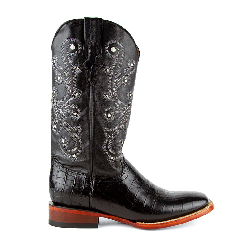 Ferrini Mustang 40793-04 Square Toe Boots Black