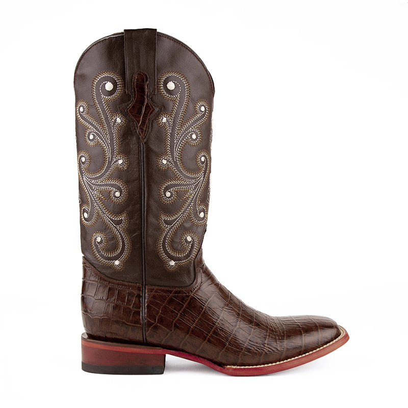 Ferrini Mustang 40793-09 Square Toe Boots Chocolate