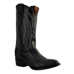 Ferrini Ostrich Leg OSL-04R Exotic Boots Black