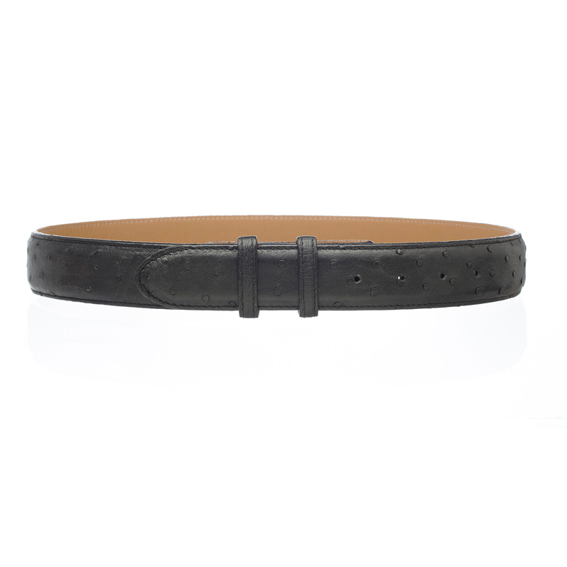 Ferrini Ostrich Quill Belt Black
