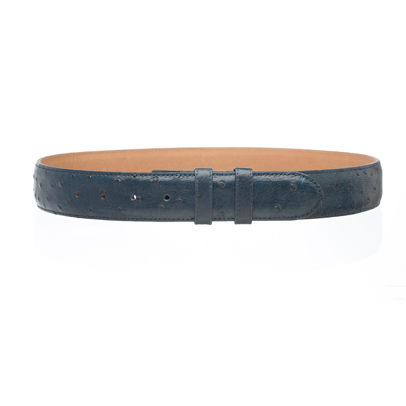 Ferrini Ostrich Quill Belt Denim