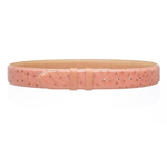 Ferrini Ostrich Quill Belt Pink