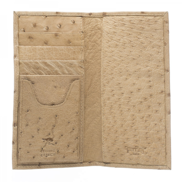 Ferrini AACK Ostrich Quill Checkbook Cover