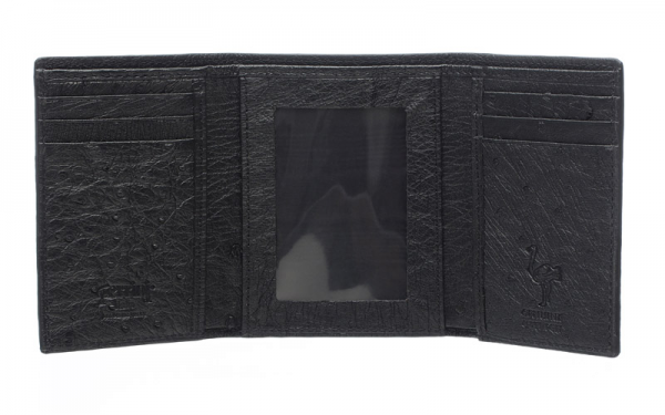 Ferrini AATF Ostrich Quill Trifold Wallet