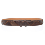Ferrini Patchwork Lizard Belt Nicotine