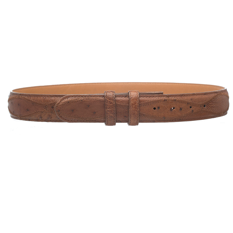 Ferrini Patchwork Ostrich Quill Belt Kango