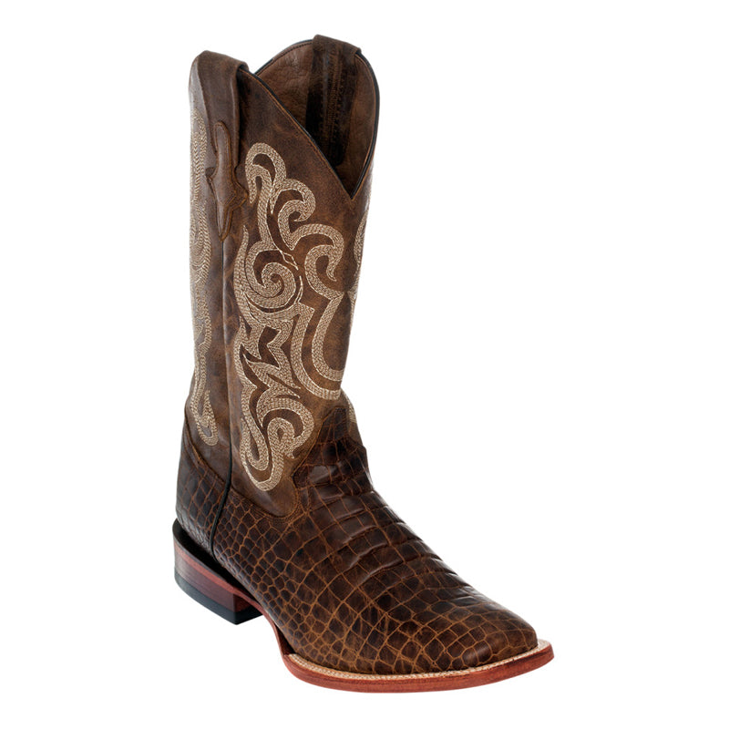 Ferrini Print Belly Caiman 42493-10 Cowhide Boots Brown