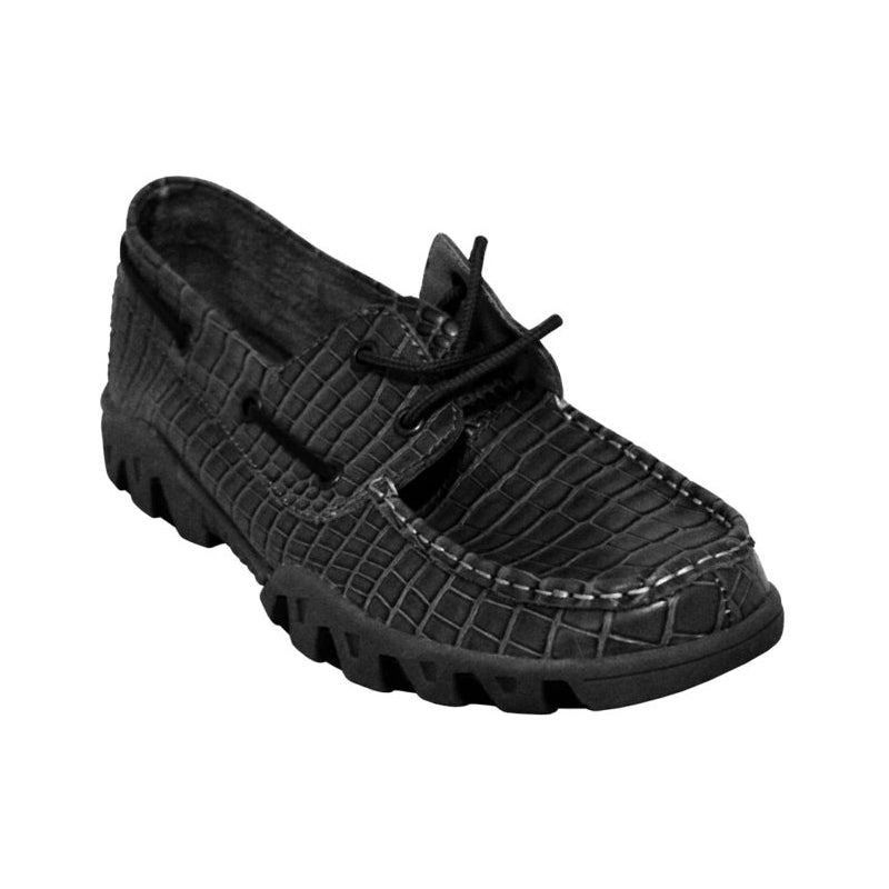 Ferrini Print Croc 35322-04 Cowhide Loafer Black