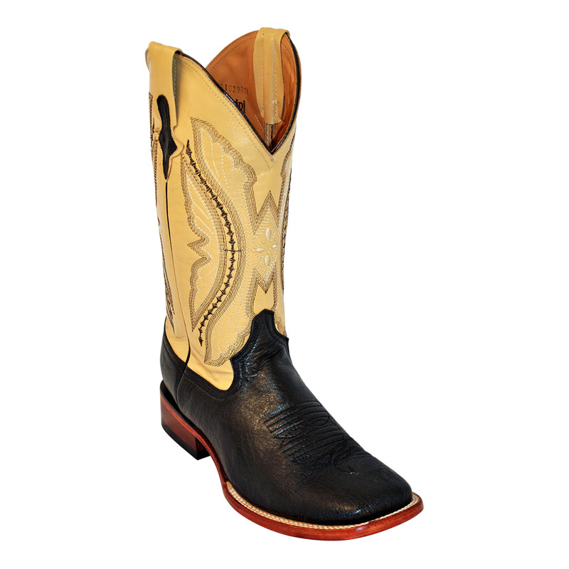 Ferrini Smooth Ostrich 10293-04 Exotic Boots Black