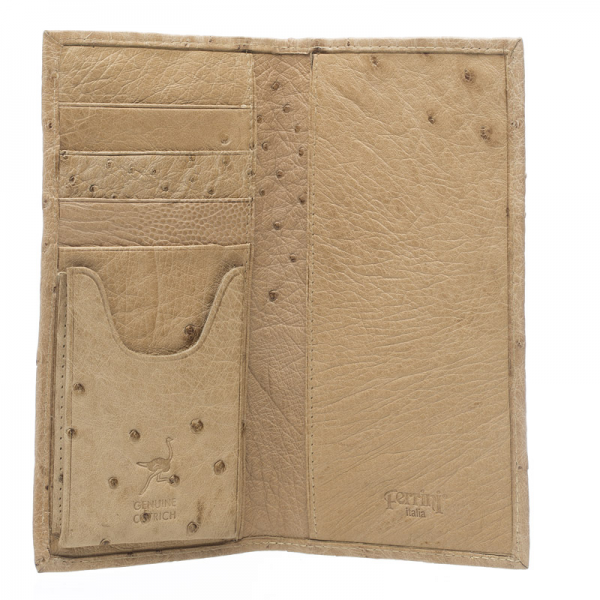 Ferrini AA8CK Smooth Ostrich Checkbook