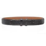 Ferrini Smooth Ostrich Quill Belt Black Cherry