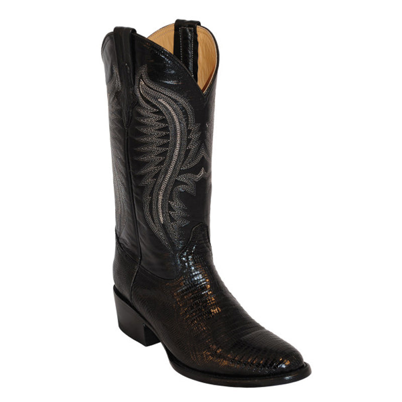 Ferrini Teju Lizard 11111-04 Exotic Boots Black