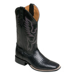 Ferrini Teju Lizard 11193-04 Exotic Boots Black