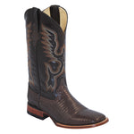 Ferrini Teju Lizard 11193-09 Exotic Boots Chocolate