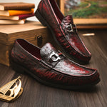 Marco Di Milano Ferrioni Ostrich Bit Loafer Black Cherry