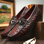 Marco Di Milano Ferrioni Ostrich Bit Loafer Black Cherry