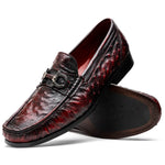 Marco Di Milano Ferrioni Ostrich Bit Loafer Black Cherry