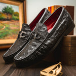 Marco Di Milano Ferrioni Ostrich Bit Loafer Black