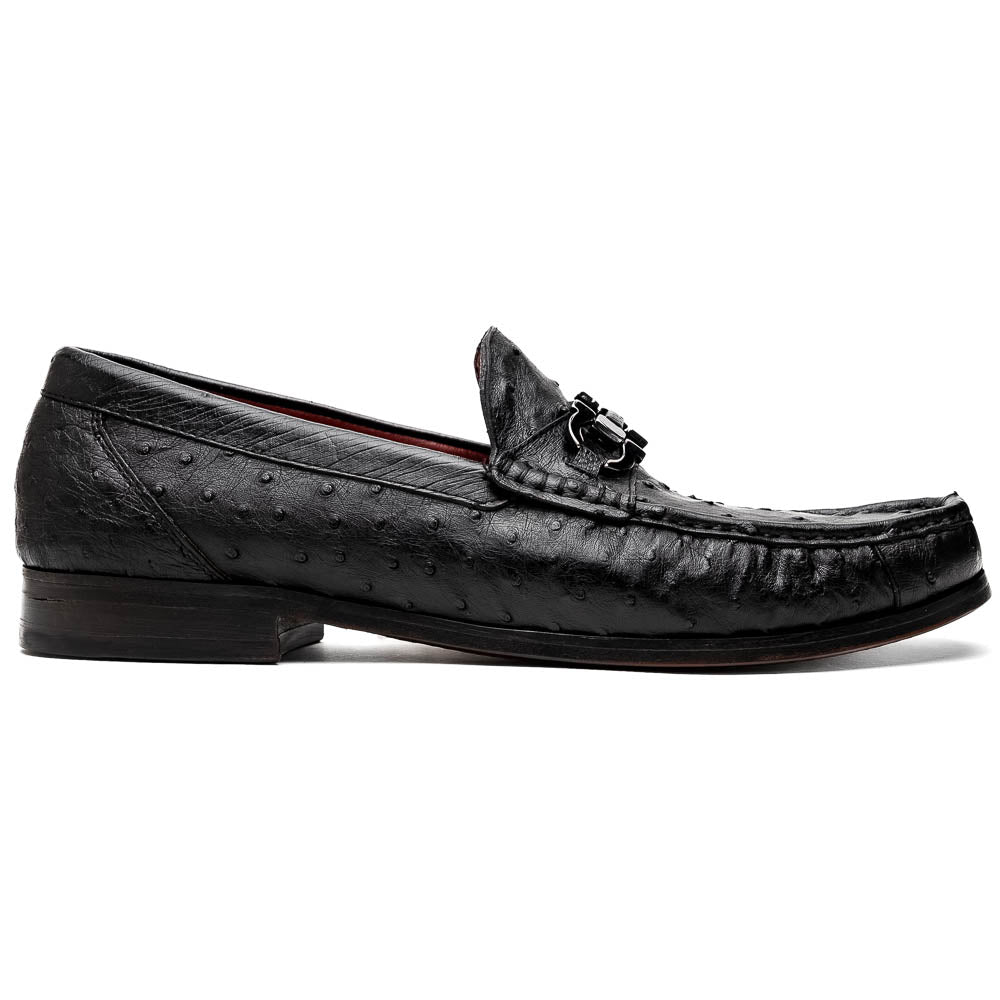 Marco Di Milano Ferrioni Ostrich Bit Loafer Black