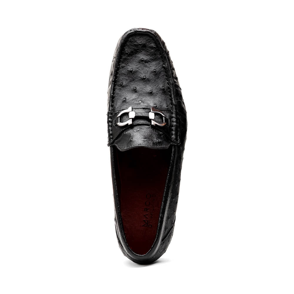 Marco Di Milano Ferrioni Ostrich Bit Loafer Black