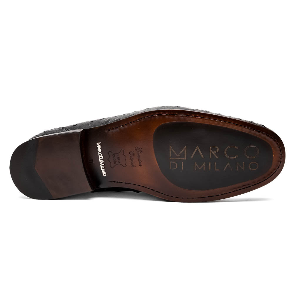Marco Di Milano Ferrioni Ostrich Bit Loafer Black