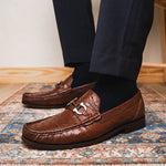 Marco Di Milano Ferrioni Ostrich Bit Loafer Brown