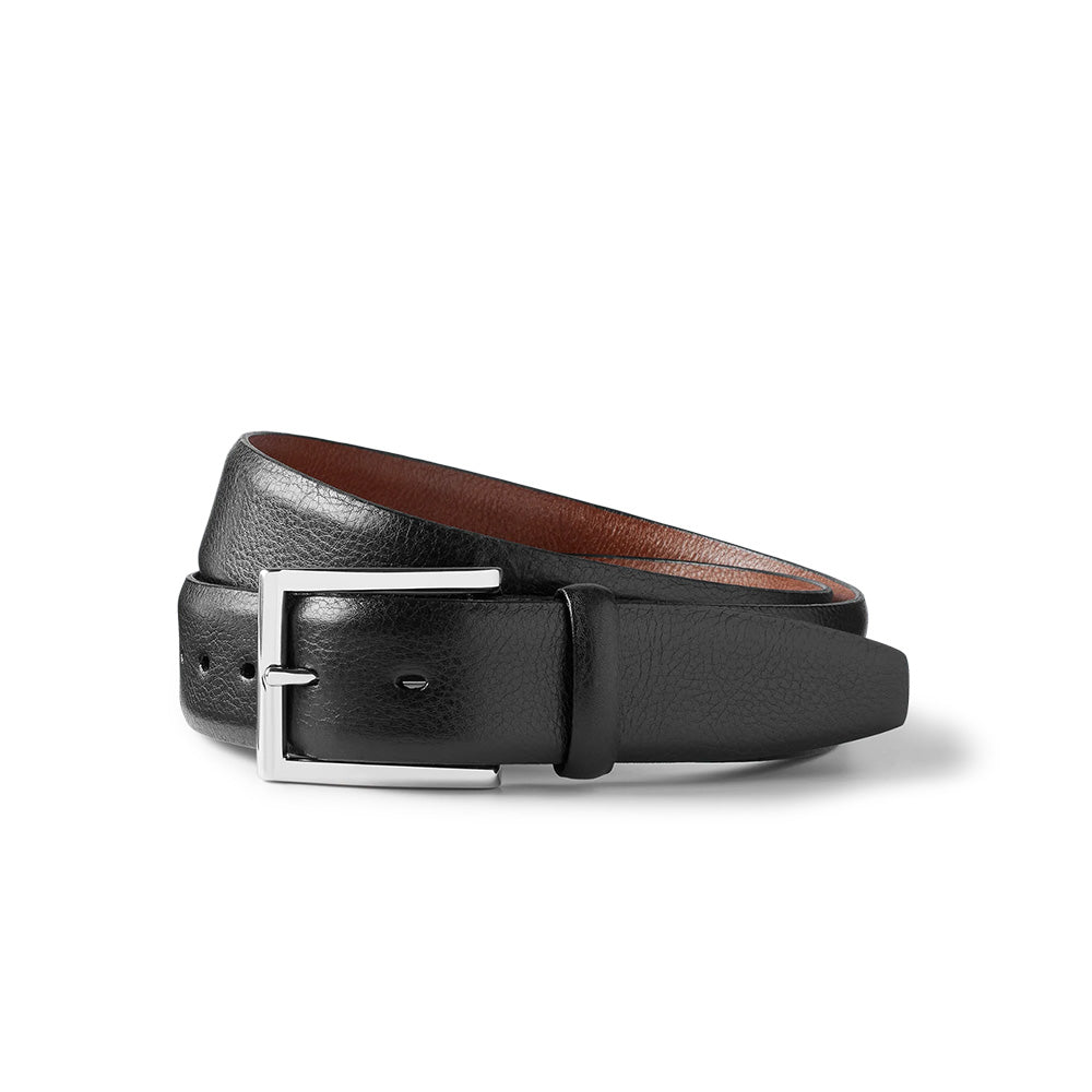 Samuel Hubbard Men's Classic Leather Belt Black
