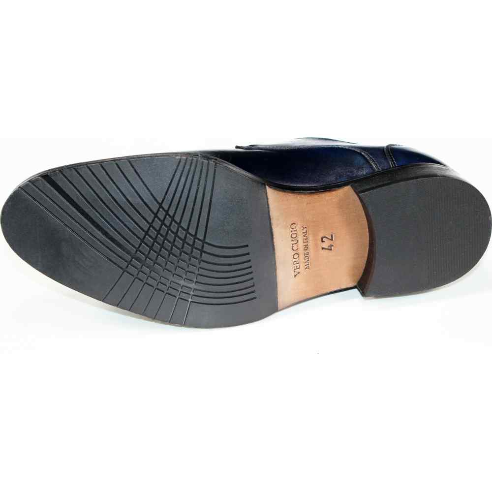 Firmani Henry Genuine Leather Shoes Navy