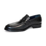 Firmani Mark Genuine Leather Loafers Black