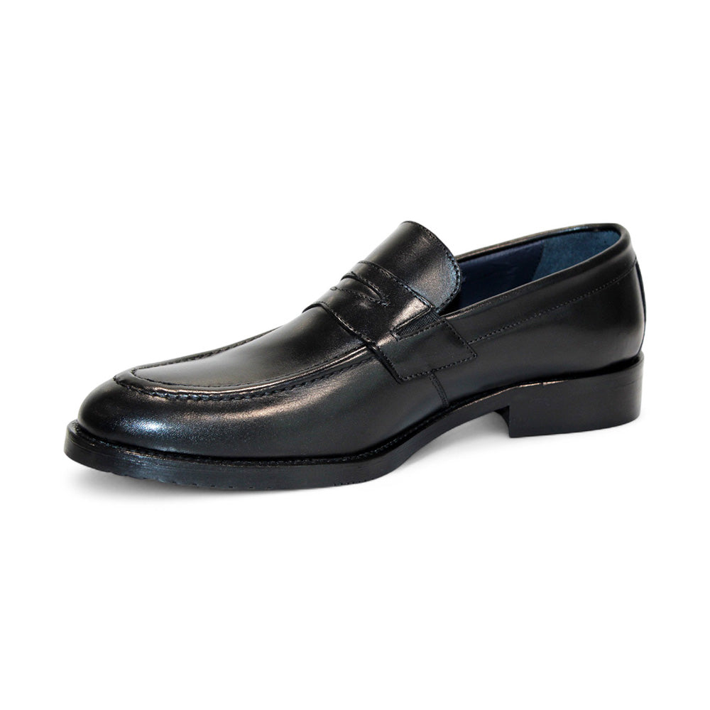 Firmani Mark Genuine Leather Loafers Black